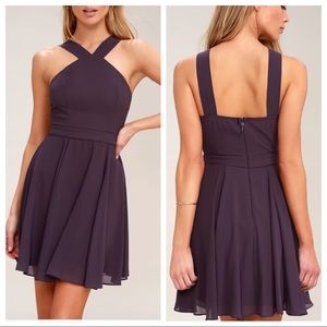 Lulu's Dresses - Lulu’s Forevermore Dusty Purple Skater Dress Lulu's Dresses - Lulu’s Forevermore Dusty Purple Skater Dress